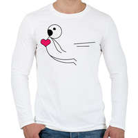 printfashion Mágneses vonzás - Férfi - Férfi hosszú ujjú póló - Fehér