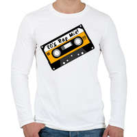 printfashion Rap Mix 80's retro zenék - Férfi hosszú ujjú póló - Fehér