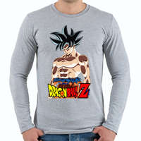 printfashion dragon ball ultra-instinct-aura - Férfi hosszú ujjú póló - Sport szürke