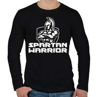 printfashion Spartan harcos - Férfi hosszú ujjú póló - Fekete