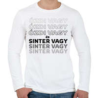 printfashion Ózdi vagy és Sinter vagy! - Férfi hosszú ujjú póló - Fehér