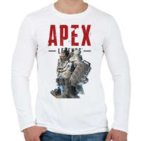 printfashion Apex Gibraltár - Férfi hosszú ujjú póló - Fehér