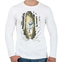printfashion Erdei futó - Férfi hosszú ujjú póló - Fehér
