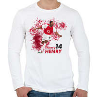 printfashion Henry - Férfi hosszú ujjú póló - Fehér