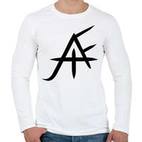 printfashion fekete jafi szimbólum - Férfi hosszú ujjú póló - Fehér