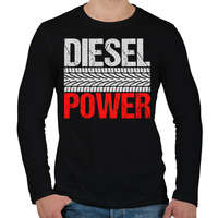 printfashion Diesel Power - Férfi hosszú ujjú póló - Fekete