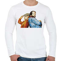 printfashion Bud Spencer and Terence Hill - Férfi hosszú ujjú póló - Fehér