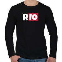 printfashion RIO - Férfi hosszú ujjú póló - Fekete