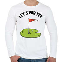 printfashion Let's par-tee - Férfi hosszú ujjú póló - Fehér