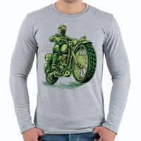 printfashion Cafe racer - Férfi hosszú ujjú póló - Sport szürke