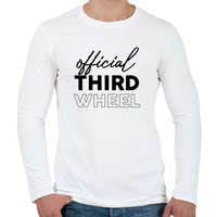 printfashion Official third wheel - Férfi hosszú ujjú póló - Fehér