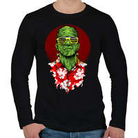 printfashion Frank nyaral - Férfi hosszú ujjú póló - Fekete