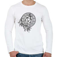 printfashion Mágikus Kockák (fekete) - Férfi hosszú ujjú póló - Fehér