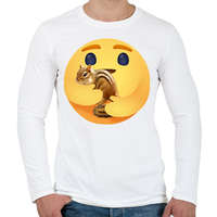 printfashion Csíkos mókus - Férfi hosszú ujjú póló - Fehér