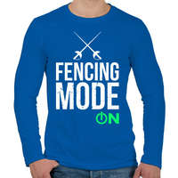 printfashion Vívás - Férfi hosszú ujjú póló - Királykék