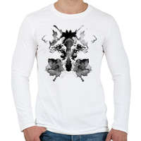 printfashion Rorschach - Férfi hosszú ujjú póló - Fehér