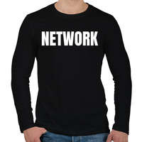 printfashion NETWORK - Férfi hosszú ujjú póló - Fekete