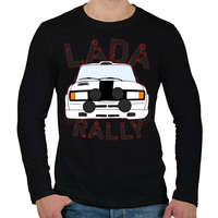 printfashion Lada rally - Férfi hosszú ujjú póló - Fekete
