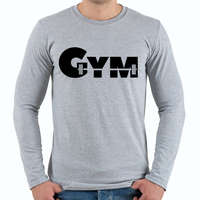 printfashion GYM - Férfi hosszú ujjú póló - Sport szürke