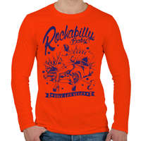 printfashion Rockabilly baby - Férfi hosszú ujjú póló - Narancs