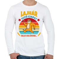 printfashion Futó csapat - Férfi hosszú ujjú póló - Fehér