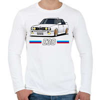 printfashion Old but gold. E30 - Férfi hosszú ujjú póló - Fehér