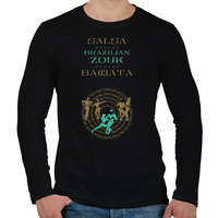 printfashion Salsa Zouk Bachata dancer S0206 green-gold - Férfi hosszú ujjú póló - Fekete
