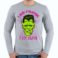 printfashion Frank - Férfi hosszú ujjú póló - Sport szürke