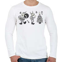 printfashion Vintage karácsony - Férfi hosszú ujjú póló - Fehér