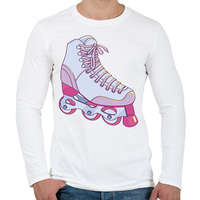 printfashion Görkorcsolya - Férfi hosszú ujjú póló - Fehér