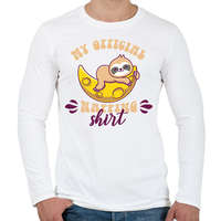 printfashion My official napping shirt - Férfi hosszú ujjú póló - Fehér