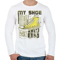 printfashion cipő - Férfi hosszú ujjú póló - Fehér