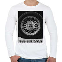 printfashion Old but Gold - Férfi hosszú ujjú póló - Fehér