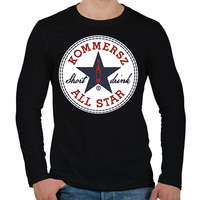 printfashion Kommersz ALL STAR - Férfi hosszú ujjú póló - Fekete