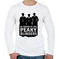 printfashion By Order of the Peaky Blinders - Fekete - Férfi hosszú ujjú póló - Fehér