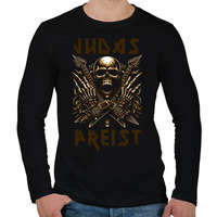 printfashion JUDAS PREIST - Férfi hosszú ujjú póló - Fekete