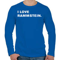 printfashion I love Rammstein. - Férfi hosszú ujjú póló - Királykék
