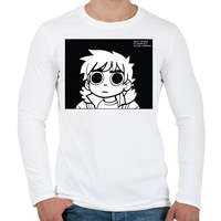 printfashion Scott Pilgrim - Férfi hosszú ujjú póló - Fehér