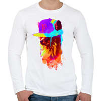 printfashion Foxeys favourite cap - Férfi hosszú ujjú póló - Fehér