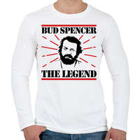 printfashion Bud Spencer - The legend - Férfi hosszú ujjú póló - Fehér