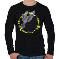 printfashion Kolibri madár - Férfi hosszú ujjú póló - Fekete