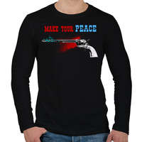 printfashion PEACEMAKER - Férfi hosszú ujjú póló - Fekete