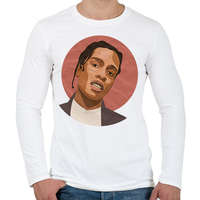 printfashion Asap Rocky - Férfi hosszú ujjú póló - Fehér