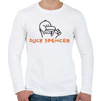 printfashion Duck Spencer - Férfi hosszú ujjú póló - Fehér