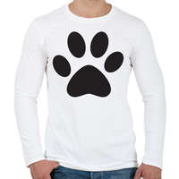 printfashion Mancs - fekete - Férfi hosszú ujjú póló - Fehér
