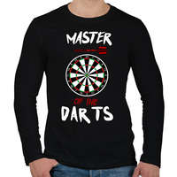 printfashion Master of the dart - Férfi hosszú ujjú póló - Fekete