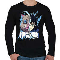 printfashion DS - Bora - Férfi hosszú ujjú póló - Fekete