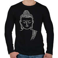 printfashion buddha - Férfi hosszú ujjú póló - Fekete