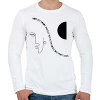 printfashion Addig légy boldog - Férfi hosszú ujjú póló - Fehér