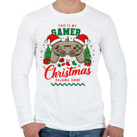 printfashion Gamer pajama (2) - Férfi hosszú ujjú póló - Fehér